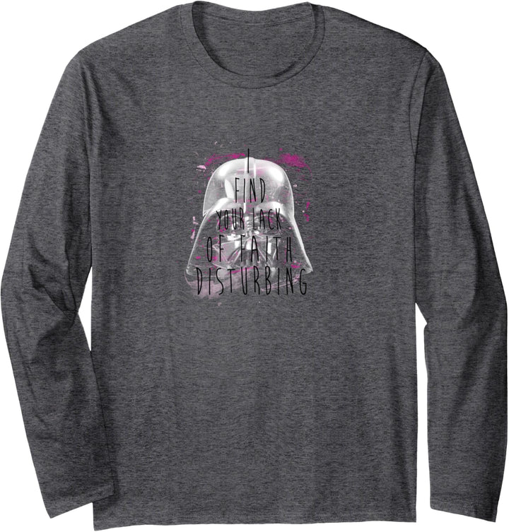 Star Wars Darth Vader Lack Faith Disturbing Langarmshirt