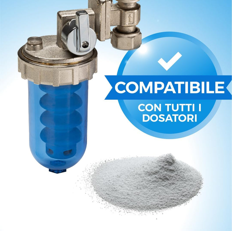 WK Polyphosphat Pulver | Nachfüllpulver für Polyphosphatdosierer | 1 kg | 3 Stück | Made in Italy
