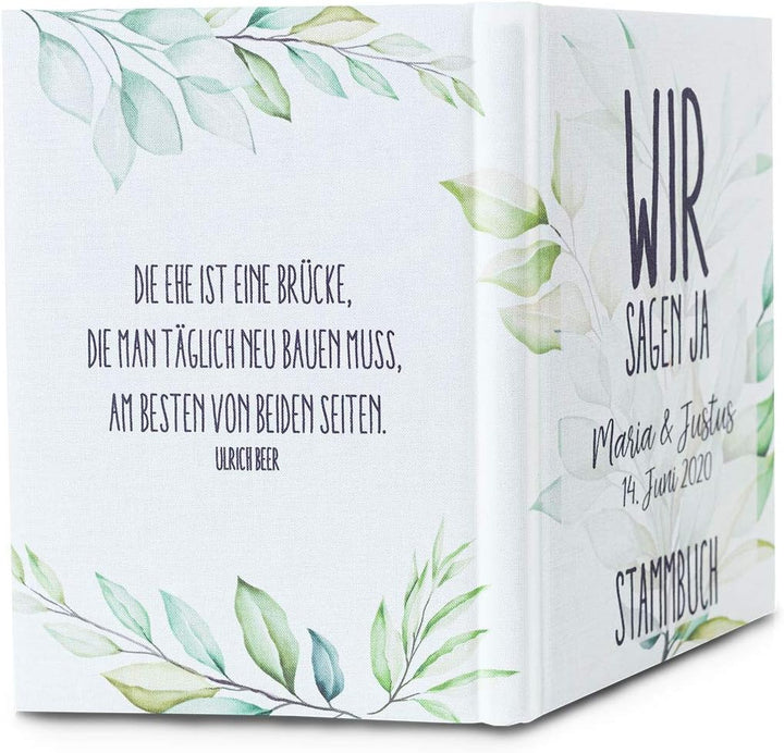 Hochzeitideal Stammbuch der Familie Familienstammbuch bedruckten Buchbinderleinen (517 - Tamino pers