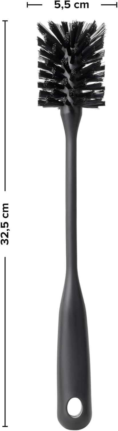 blackswedenhome Flaschenbürste lang - Hochwertige, langlebige Borsten - Modernes Design Flaschenrein