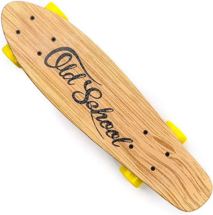 meteor Holz Skateboard Kinder - Mini Cruiser Kickboard - Skateboard mädchen Rollen Board - hohe Qual