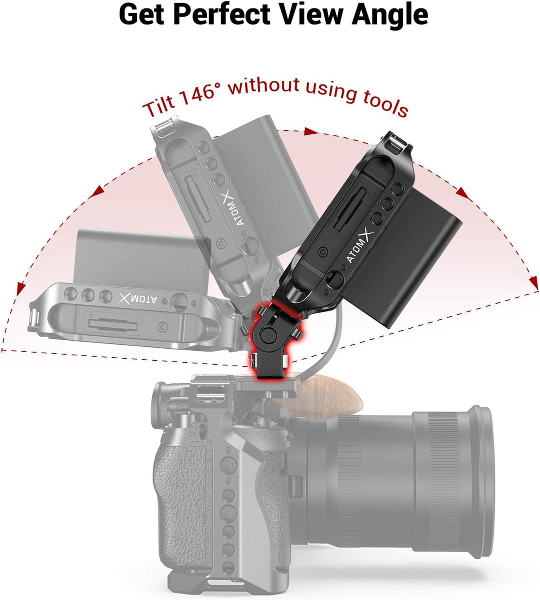 SMALLRIG Kamera Monitor Mount um 146 Grad Neigen mit Locating Pins für Arri Standard - 2174