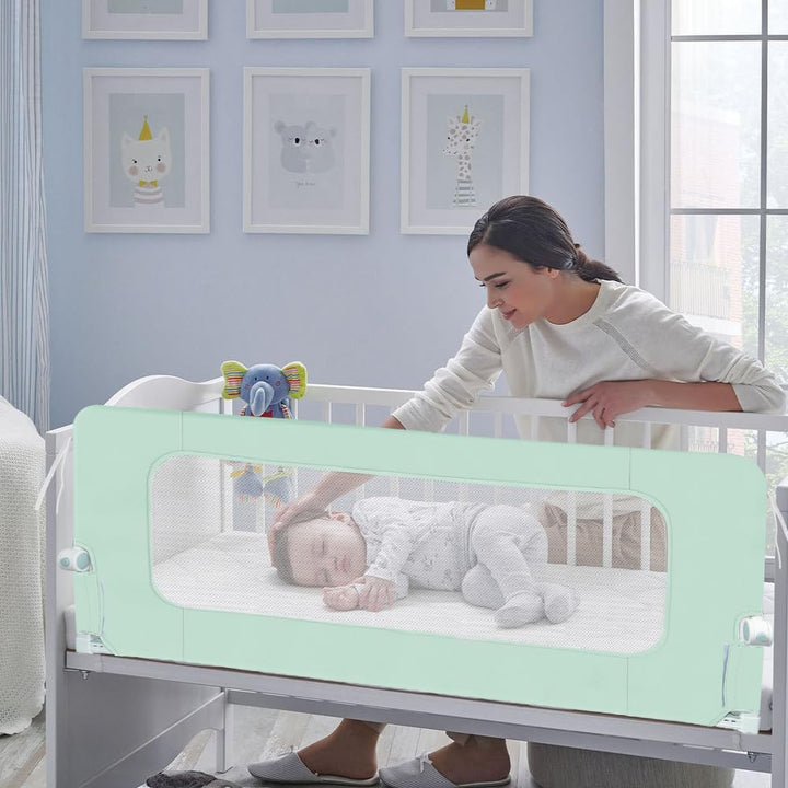 Kedia 1pcs-Klappbarer Baby Bettgitter, Bettschutzgitter für Kinder Rausfallschutz Bett, Rausfallschu