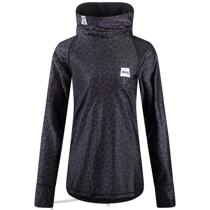 EIVY Damen Icecold Top Yoga Shirt XXL Black Leopard, XXL Black Leopard