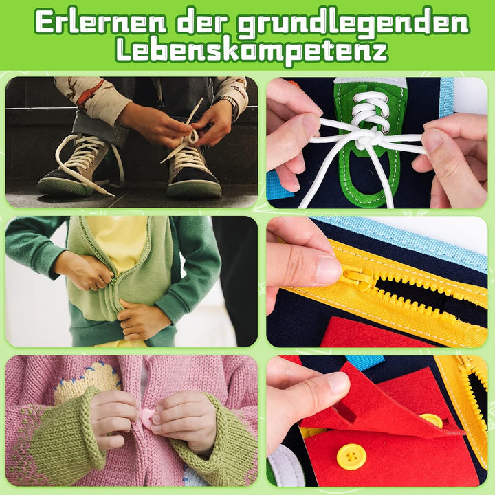 ACDAY Busy Board, Montessori Spielzeug für ab 1 2 3 4 Jahre Kleinkinder Baby Activity Board Quiet Bo