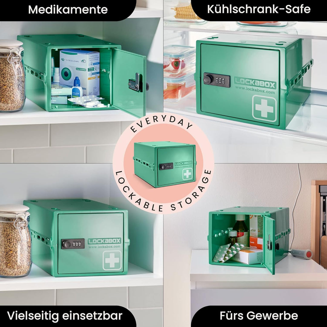 Lockabox One™ | Kompakte Abschliessbare Box aus Polycarbonat mit Zahlenschloss für mehr Sicherheit z