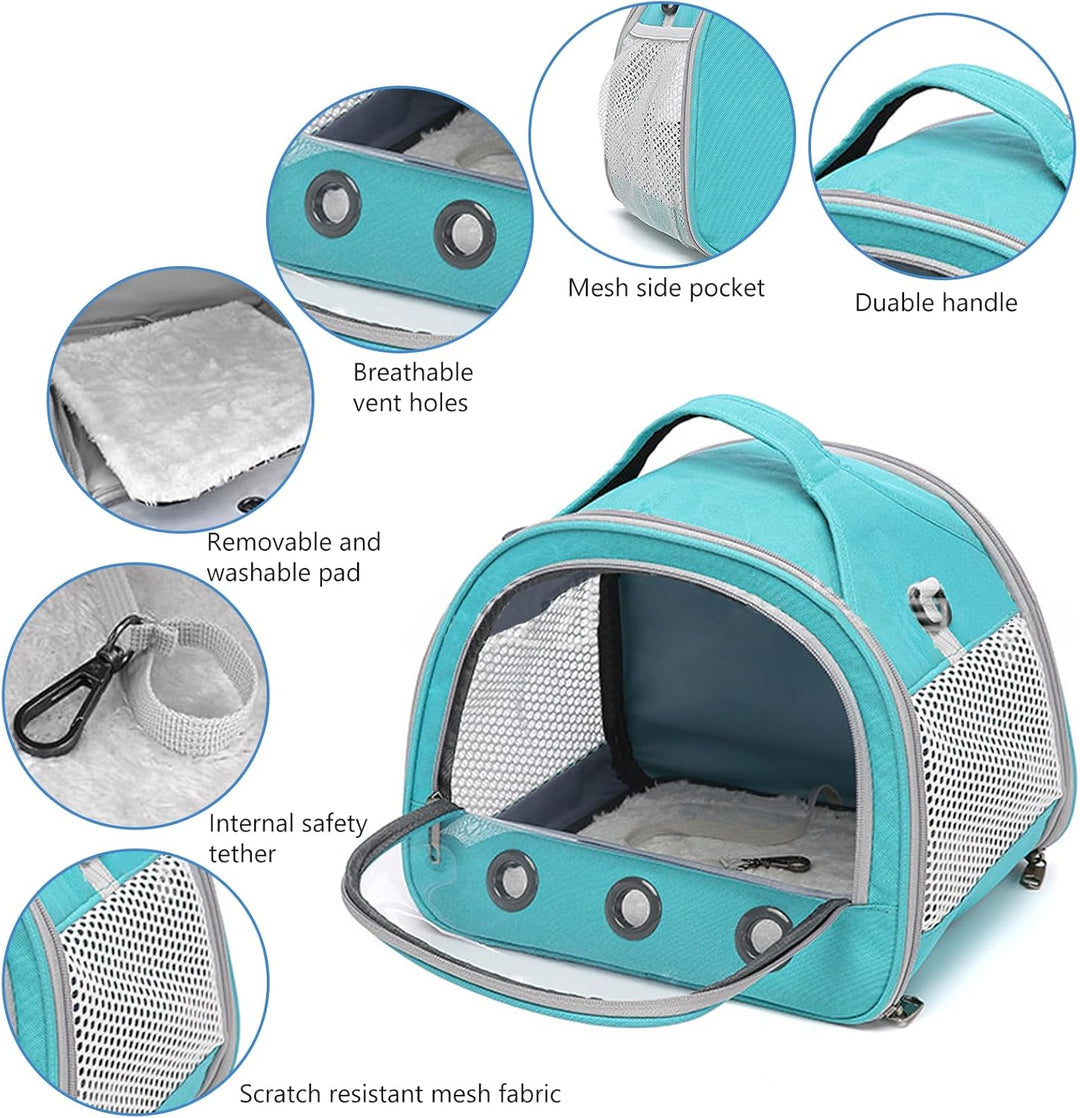 30 * 27 * 21cm Transportbox Katze, Meerschweinchen-Tragetasche, Katzen Tragetasche, mit Schultergurt