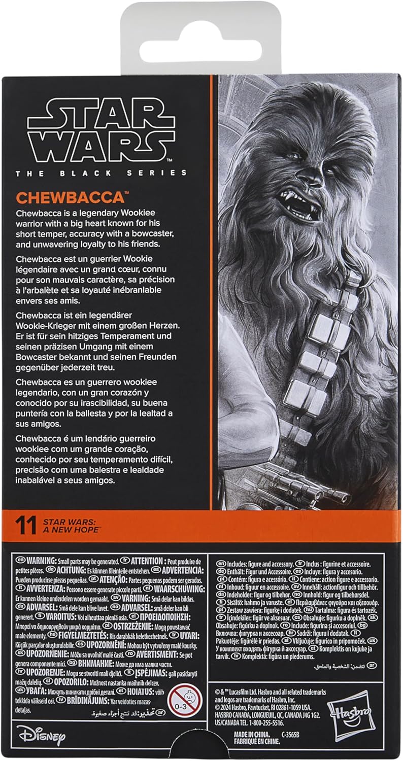 Star Wars The Black Series Chewbacca, Star Wars: Eine Hoffnung Premium Action-Figur zum Sammeln (15