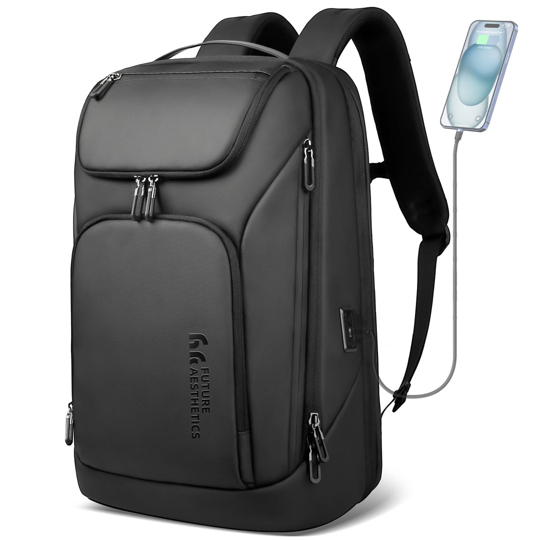 Rucksack Herren Gross 30L Laptop Rucksack 17,3 zoll Business Rucksack Reiserucksack mit USB-Anschlus