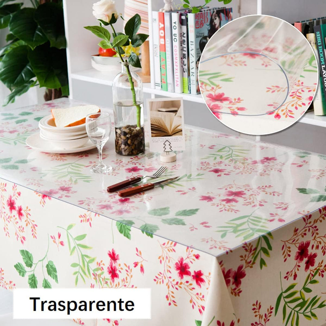 CIEEIN CIEHT Haushalt PVC Transparent Tischdecke Tischmatte Schreibtisch Tischfolie Schutzfolie Rech