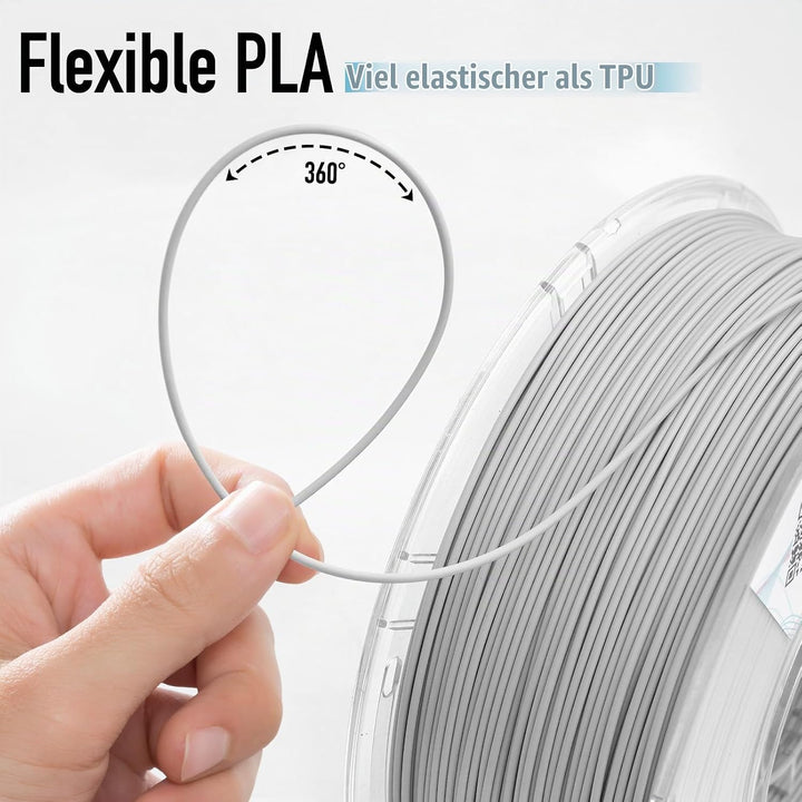 YXPOLYER Flexibles PLA Pro 3D-Drucker-Filament für Airless Basketball luftlose Basketbälle, Flex Sof