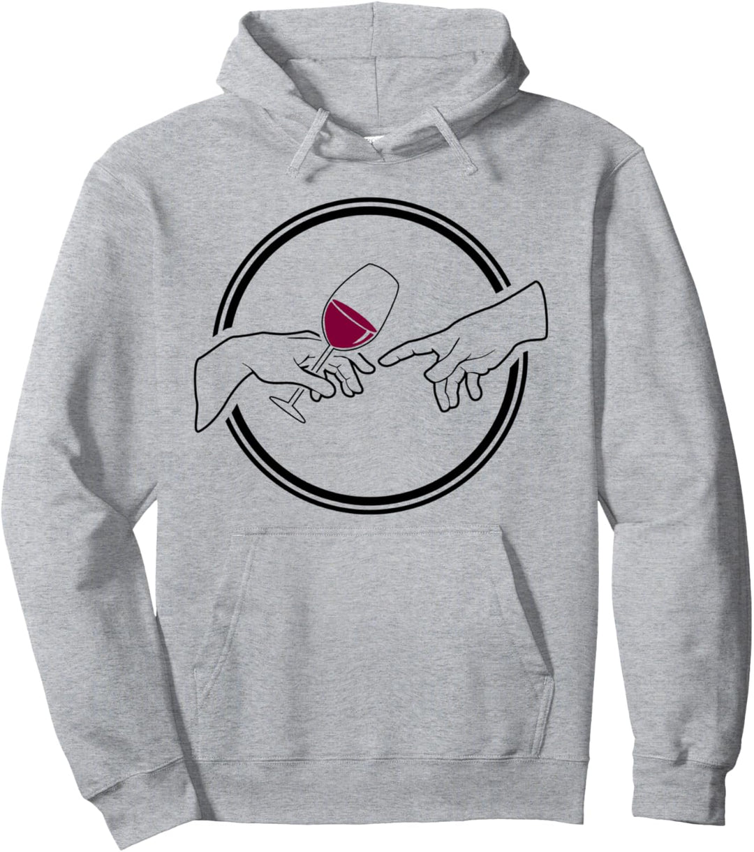 Michelangelo Hände - Wein - Ästhetische Kunst Pullover Hoodie