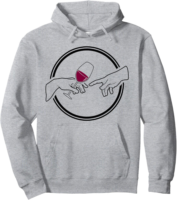 Michelangelo Hände - Wein - Ästhetische Kunst Pullover Hoodie