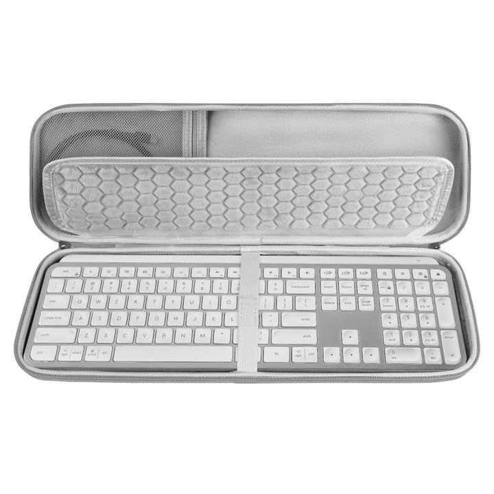 Geekria Tastatur-Tragetasche, kompatibel mit Logitech MX Keys S/MX Keys Advanced, Hartschalen-Reisee
