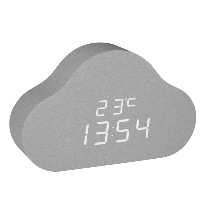 TFA Dostmann Digitaler Wolken Wecker Clocco Cloud, 60.2040., Kinderwecker, unsichtbares Display, mit