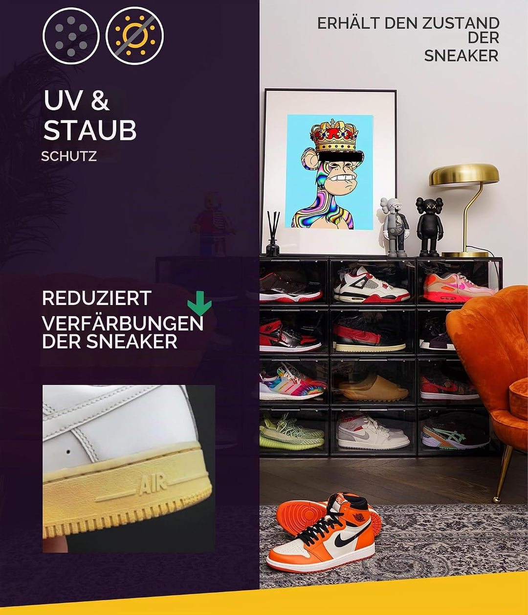 Crep Protect Schuh-Aufbewahrungsbox – Ultimative Turnschuhe-Aufbewahrungskisten 2.0, Schuh-Organizer