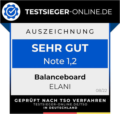 ELANI Rutschfestes Premium Balance-Board, Robustes Wackelbrett für Physiotherapie zur Stärkung der B