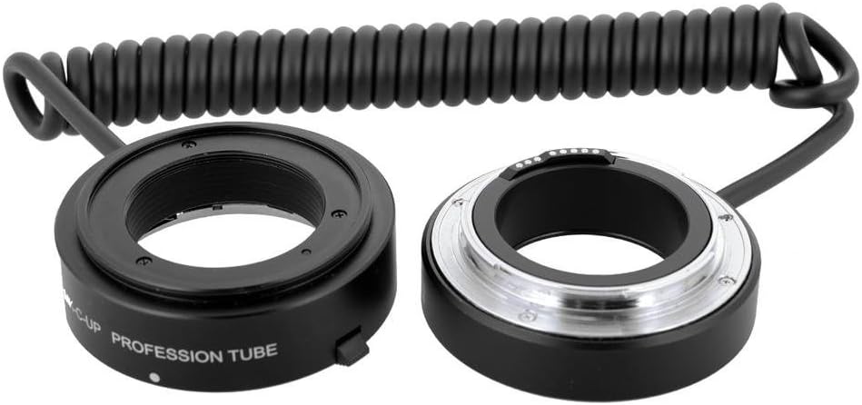 Khalia-Foto Multifunktionale elektronische Makro-Zwischenringe für Canon EOS (Meike MK-C-UP), Elektr