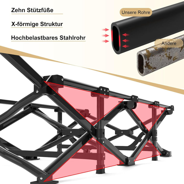 ATORPOK SHOP Campingbett feldbett klappbar, Extra Breit Faltbar Klappbett Feldbett Campingbett für O