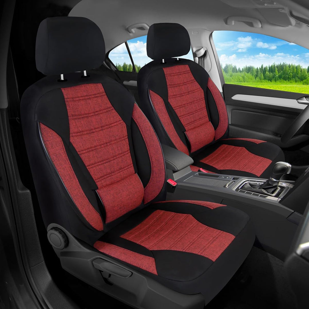 BREMER SITZBEZÜGE Mass Sitzbezüge Schonbezüge für VW Golf 4 KT102 KT102 - Schwarz/Rot Golf 4, KT102