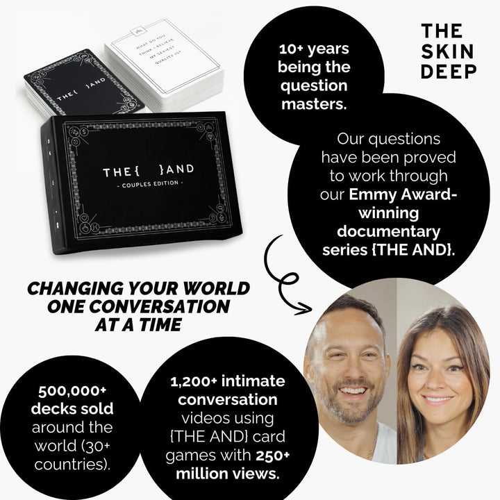 {THE AND} Couples Edition - 199 Meaningful Conversation Cards for Couples - Questions to Deepen Conn