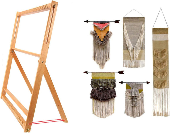 Veeteah Schärbretter zum Weben | DIY-Textil-Nähwerkzeug für Kinder | WeavingStrickmaschine Kit Holzt