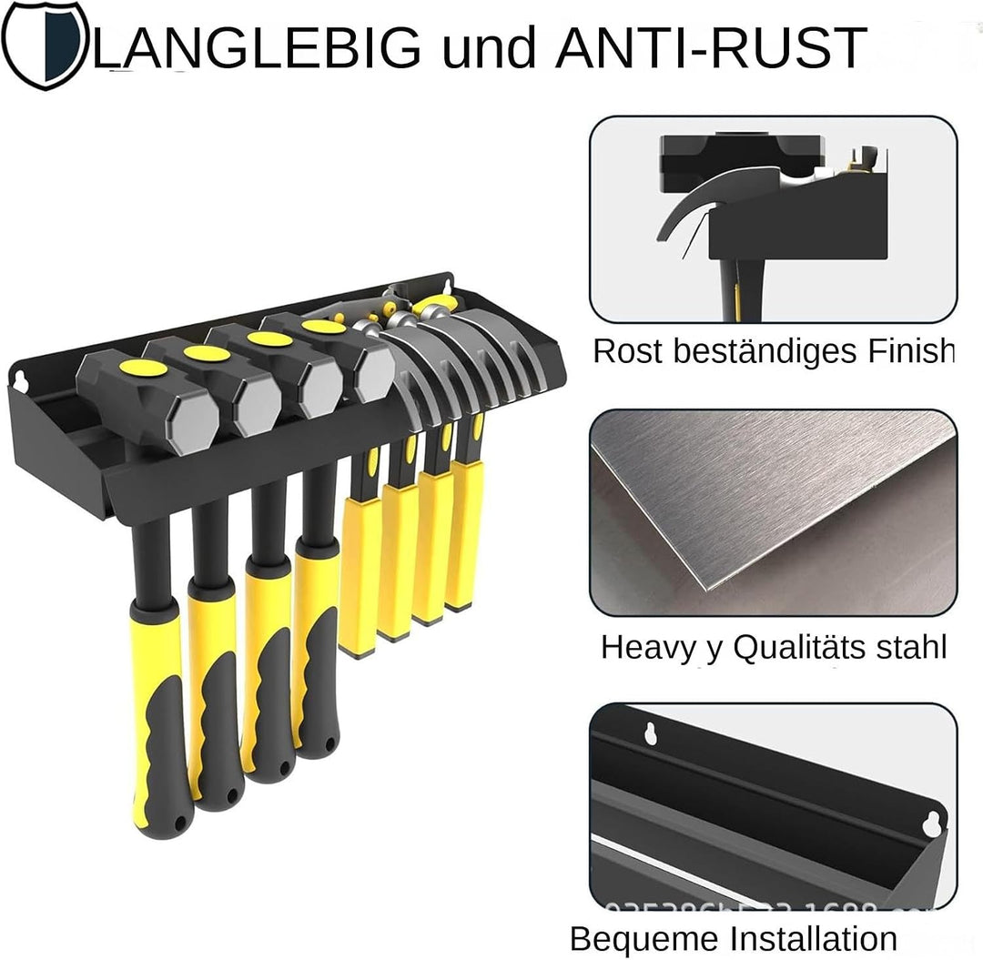 Hammerhalter Wandmontage Metall Hammerständer Wand Hammer Organizer Multifunktionaler Werkzeughalter