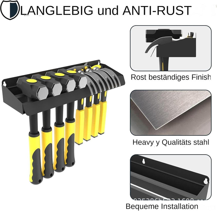 Hammerhalter Wandmontage Metall Hammerständer Wand Hammer Organizer Multifunktionaler Werkzeughalter