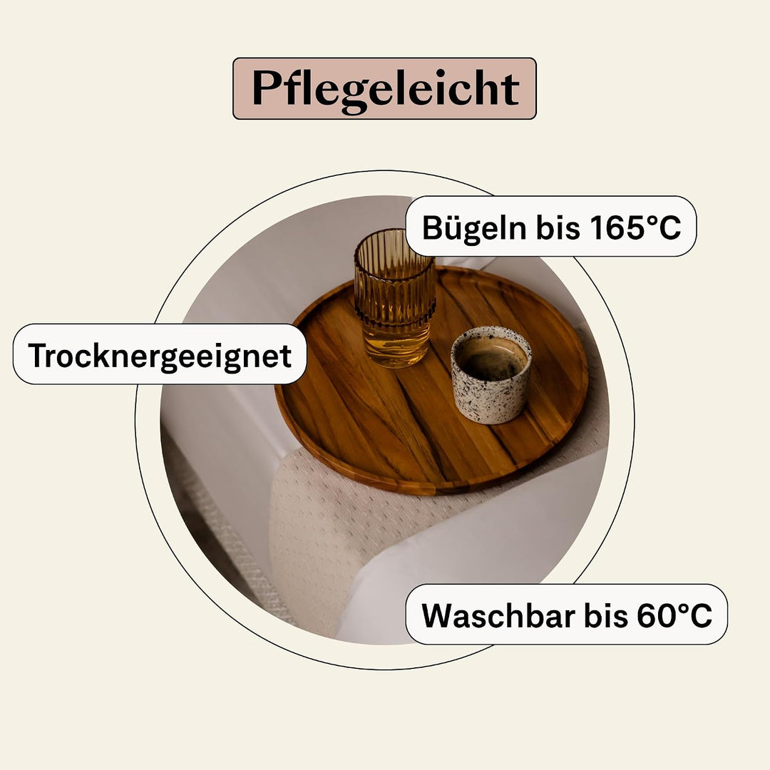 Bettlaken aus ägyptischer Baumwolle, mit elastischen Ecken, 160 x 200 cm, Beige/Sand, Höhe 30 cm Bei