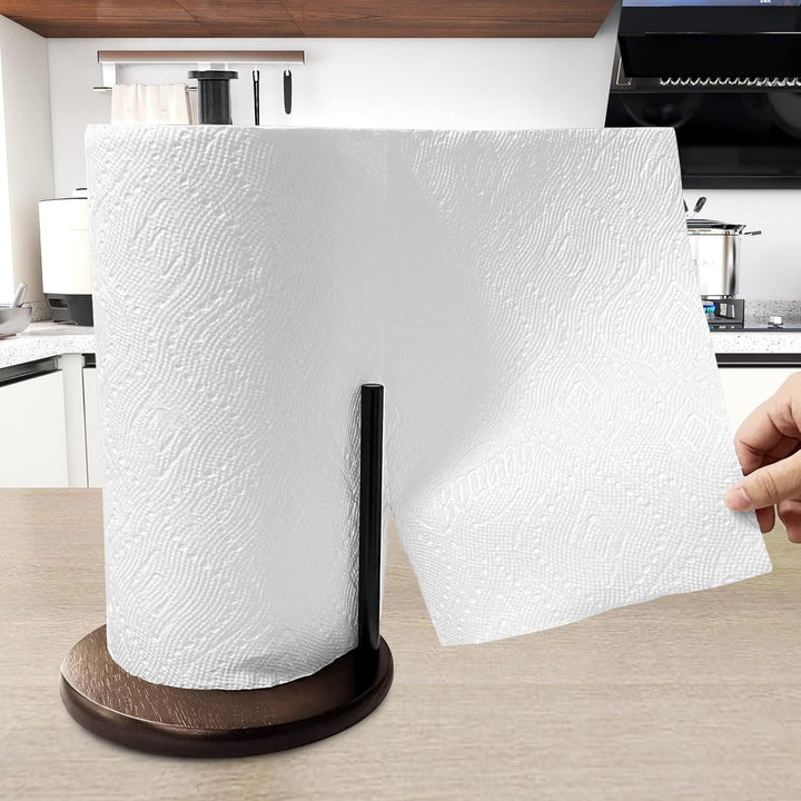 Holz-Papierhandtuchhalter für Arbeitsplatte, Oboding, Bauernhaus-Küchen-Papierhandtuchhalter, Stände