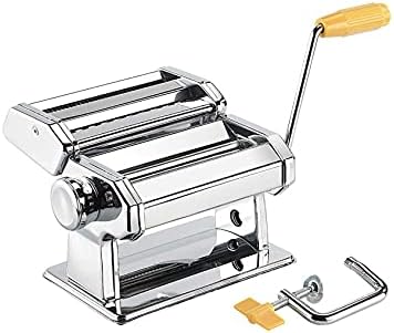 Supfine Teigschneider aus Edelstahl, manuelle Nudelmaschine, 6 Stärken für Fettuccine, Spaghetti, La