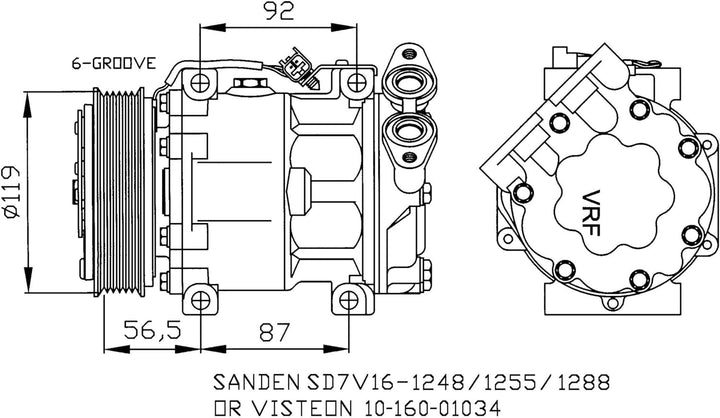 NRF 32271 Kompressor, Klimaanlage