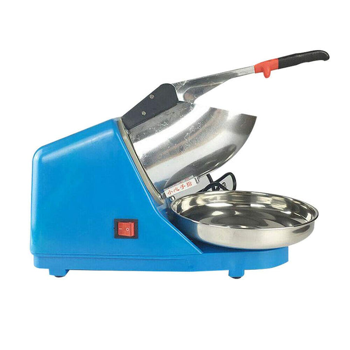 220V Elektrischer Crusheisbereiter, 300W Edelstahl Ice Crusher Eiswürfel Eiszerkleinerer Zerkleinere
