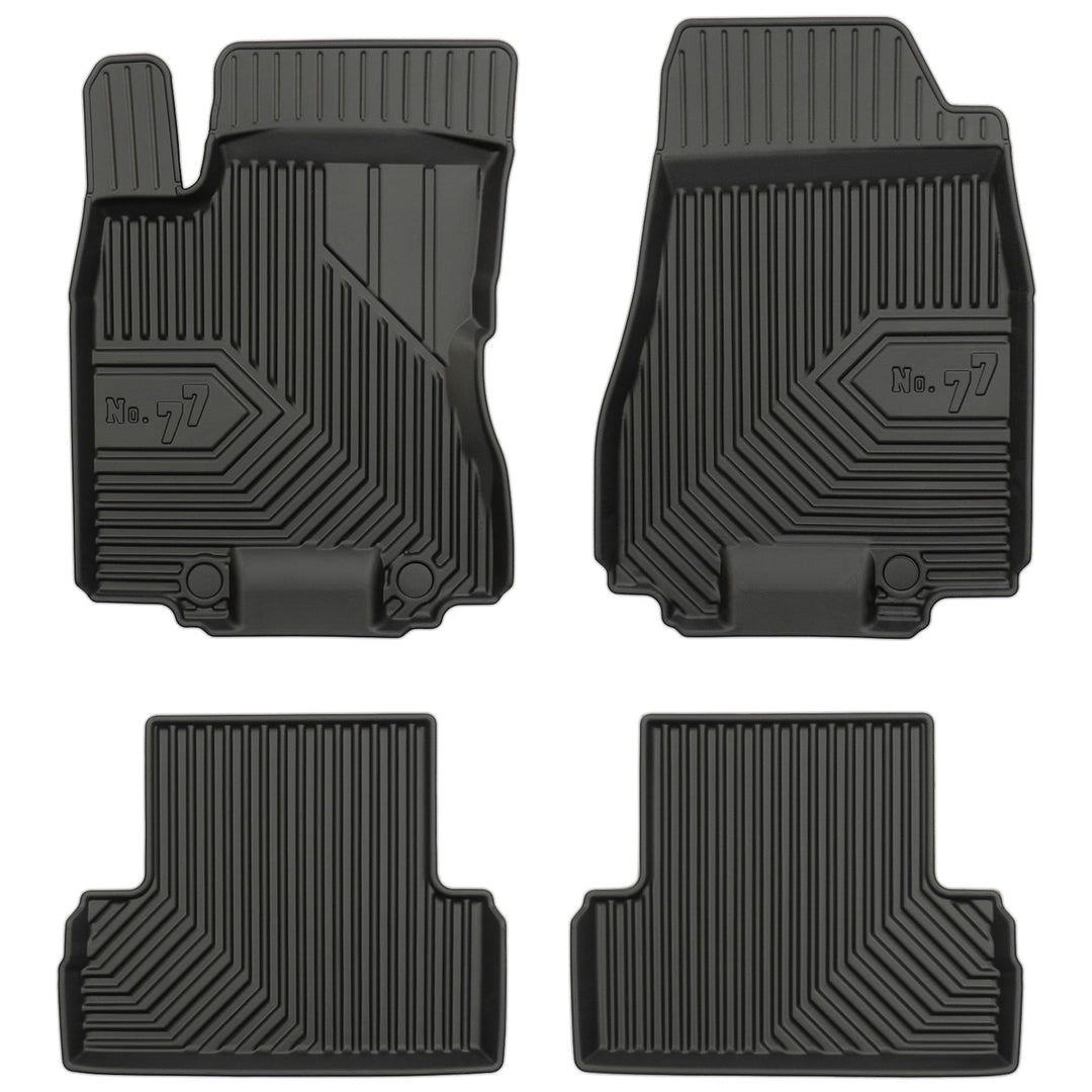 M MOTOS Gummimatten Auto Fussmatte passt für Nissan X-Trail II 2008-2013 Verbessern Sie Ihren Reisek
