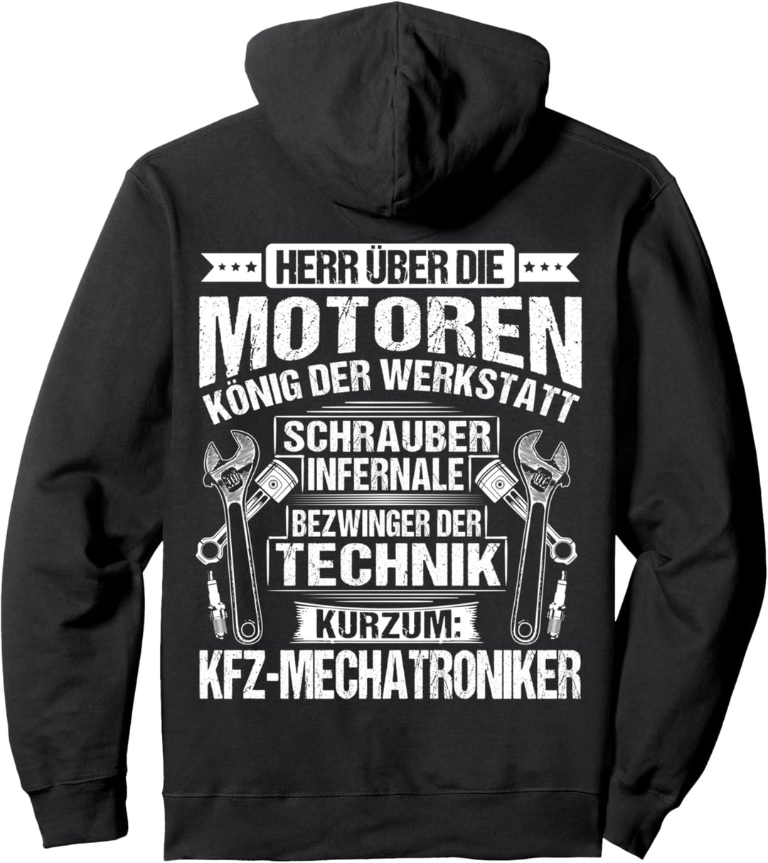 Herr Über Die Motoren KFZ-Mechatroniker Pullover Hoodie