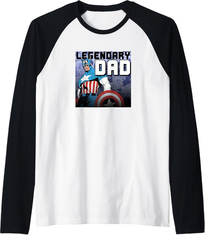 Marvel Captain America Legendary Dad Poster Raglan