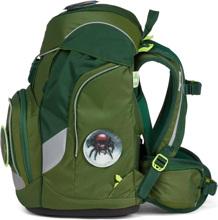 ergobag Pack Shiny-Edition - Schulrucksack Set 6tlg. Grüne Mambär - Grün