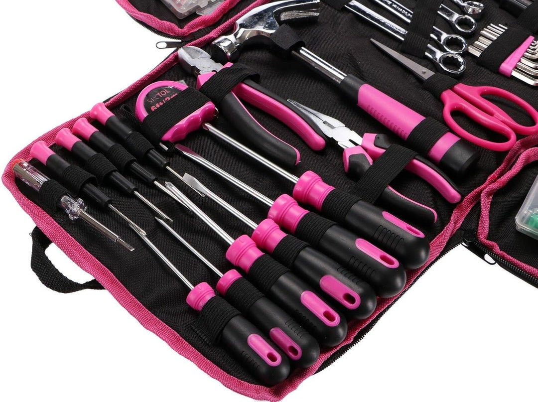 SIXTOL HOME PINK 120 BAG Werkzeugset in einer Tasche | Für den Heimgebrauch Pink Bag 120, Pink Bag 1