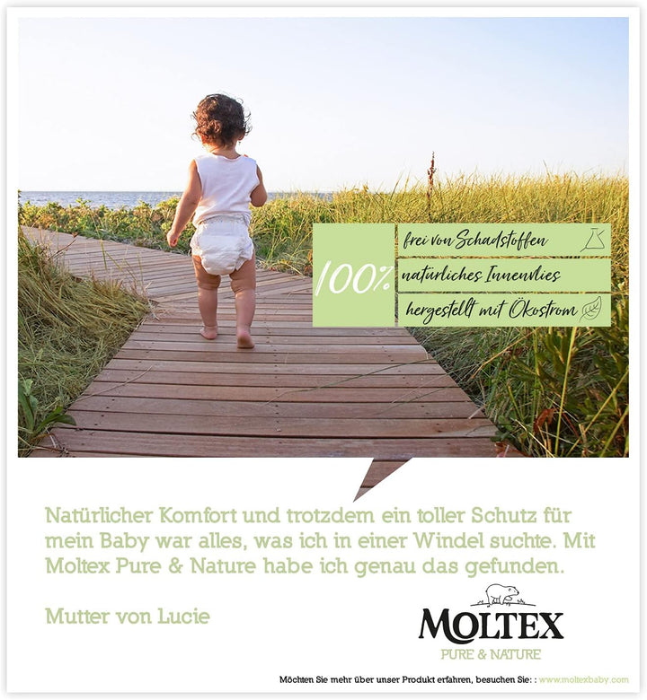 Moltex Pure & Nature Öko Windeln Grösse 4 Maxi (9-15 kg) Monatsbox - 174 Bio