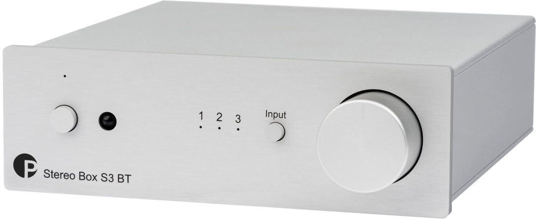 Pro-Ject Stereo Box S3 BT, Ultrakompakter Vollverstärker mit AptX HD Bluetooth und Motorpotentiomete