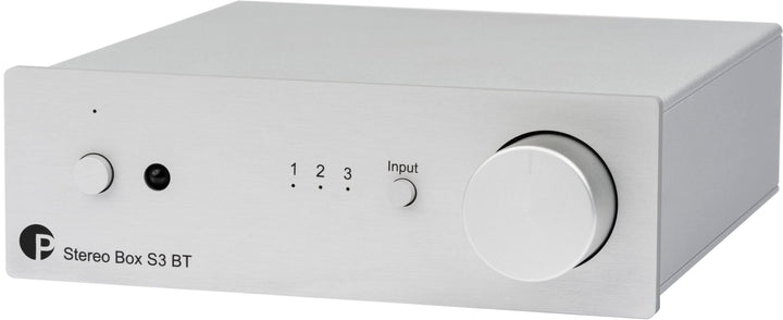 Pro-Ject Stereo Box S3 BT, Ultrakompakter Vollverstärker mit AptX HD Bluetooth und Motorpotentiomete