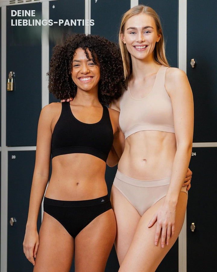 DANISH ENDURANCE Bambus Unterhosen Damen, 3er Pack Damen superweiche Slips, Stretch Bikini Panties,