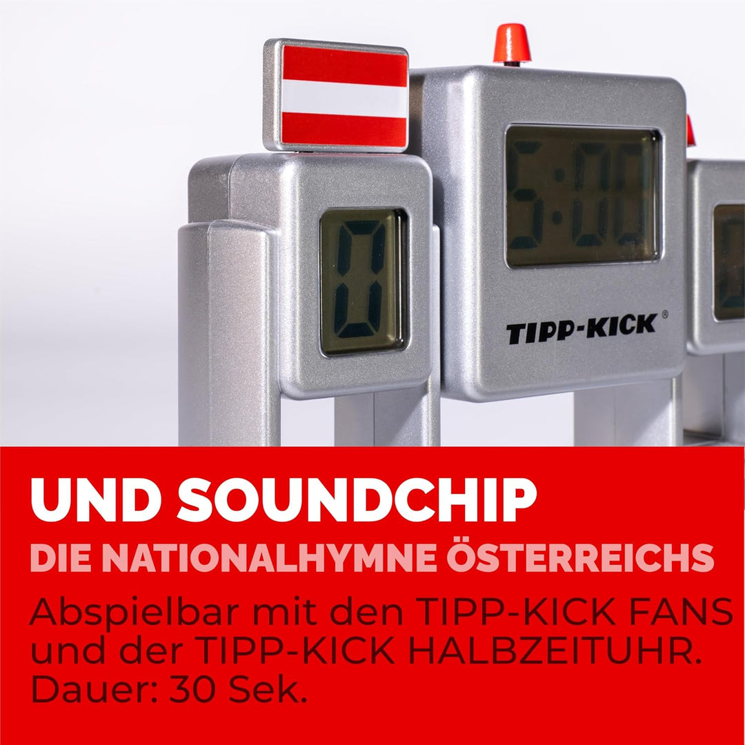 TIPP-KICK Österreich-Box I Original Set Österreich-Star-Kicker & Österreich-Soundchip in der Torwand