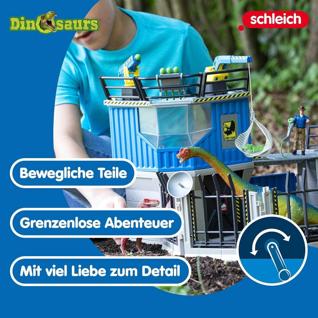 schleich 41462 Grosse Dino-Forschungsstation, für Kinder ab 5-12 Jahren, DINOSAURS - Spielset neue V