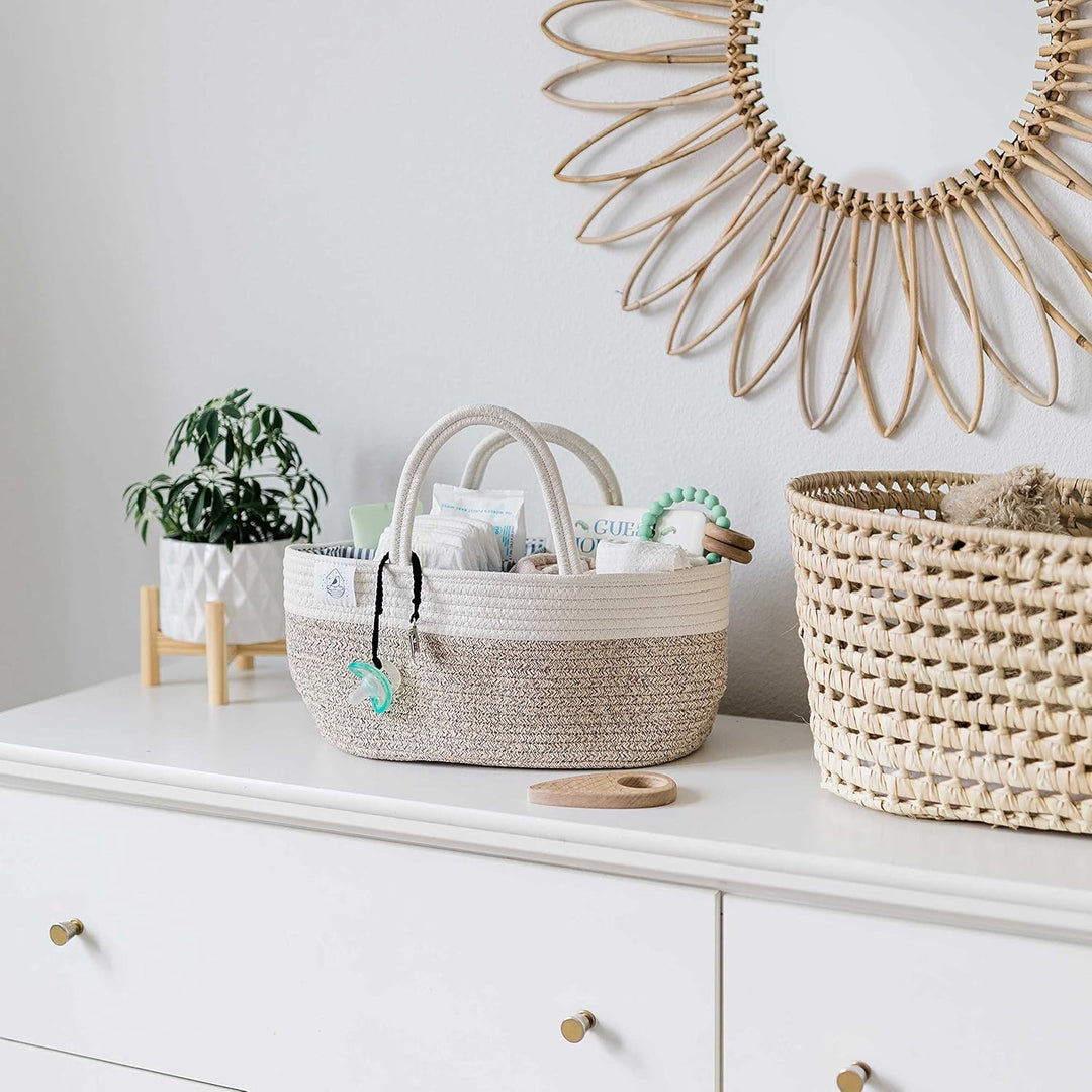 OrganiHaus Wickelkorb | Wickelorganiser | Babykorb | Windel Organizer | Windel Caddy Organizer | Win
