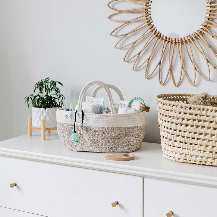 OrganiHaus Wickelkorb | Wickelorganiser | Babykorb | Windel Organizer | Windel Caddy Organizer | Win