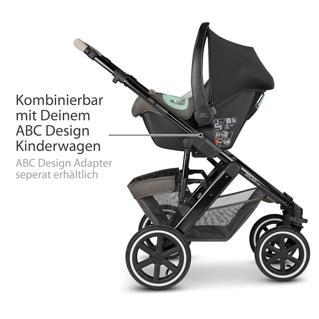 ABC Design Baby Autositz Tulip Diamond Edition – Babyschale für Gruppe 0+ i-Size bis 13 KG – Verstel