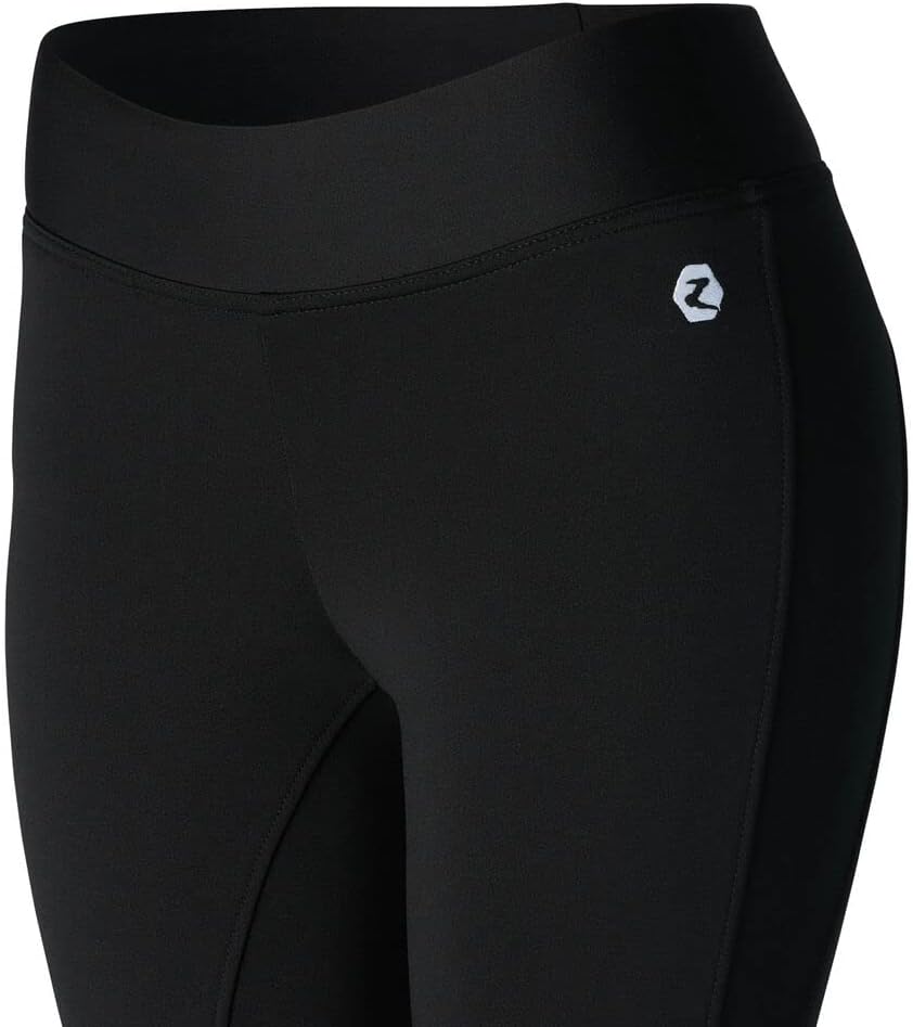 HORZE Damen Thermo Reitleggings Active, Winter Reithose mit Silikon Kniebesatz 36 Schwarz, 36 Schwar
