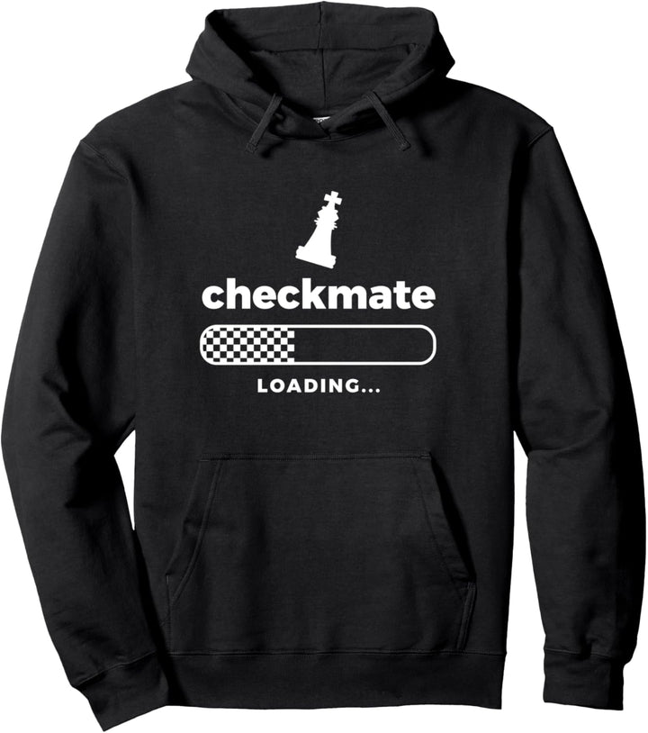 Checkmate Loading Schachspieler Geschenk Schach Pullover Hoodie