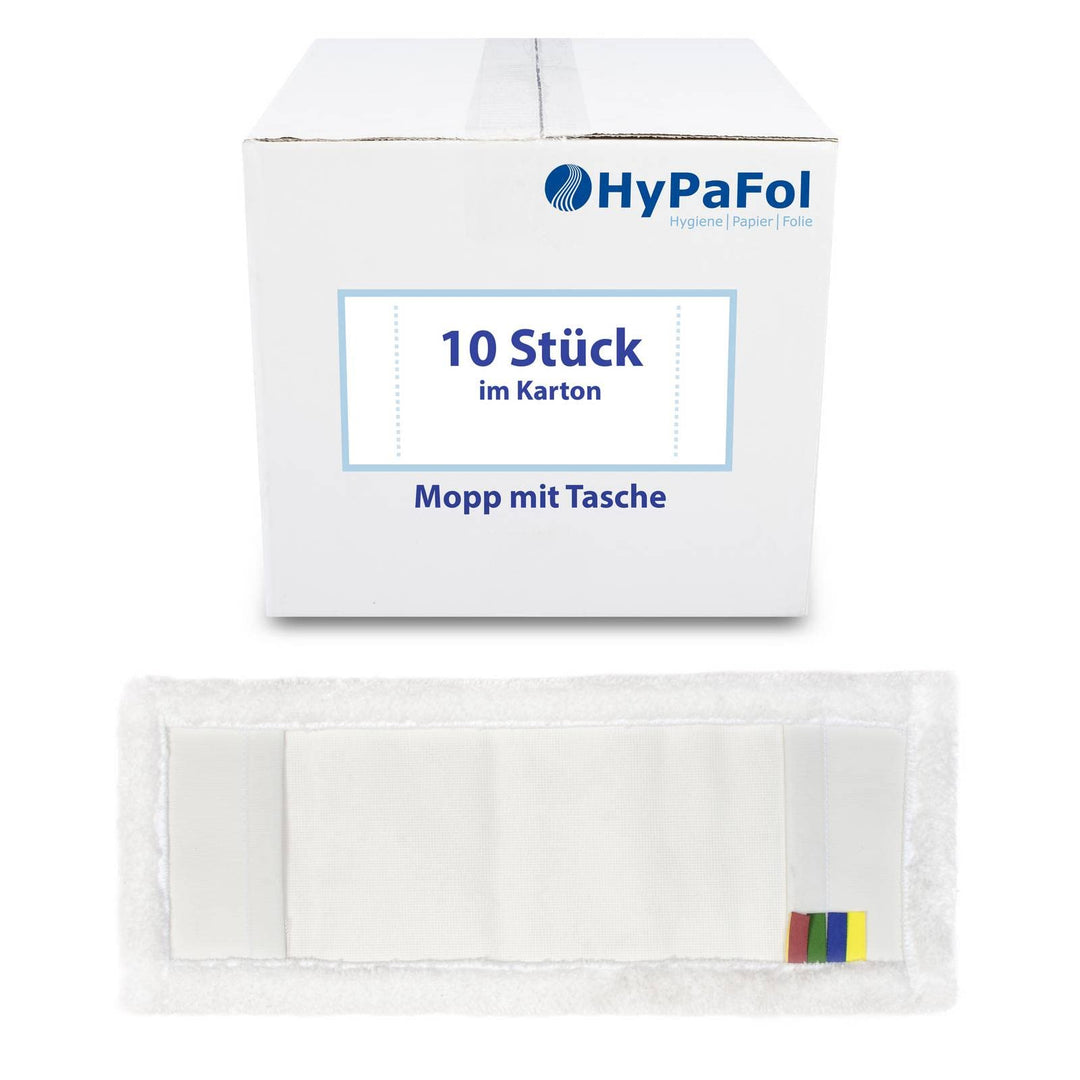 Profi Wischbezug aus Mikrofaser | 40cm Breite | 10er-Pack | für alle Bodenarten und Bodenwischer | E